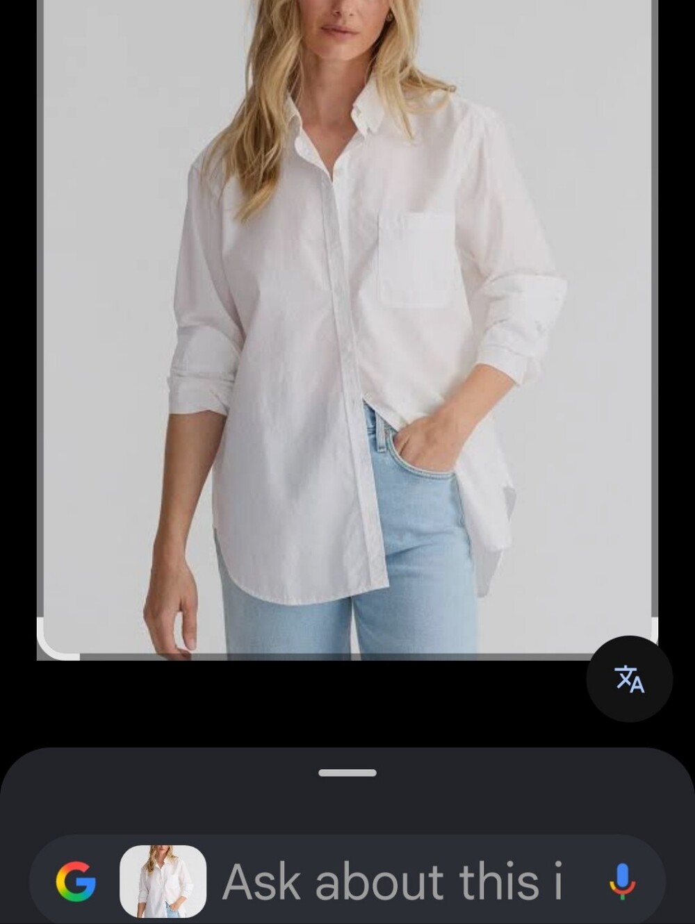 Frank & Eileen White Relaxed Button-Down Shirt